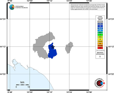Mappa MCS - territori comuni