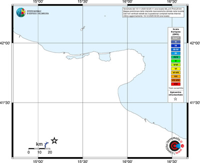 Mappa EMS - territori località