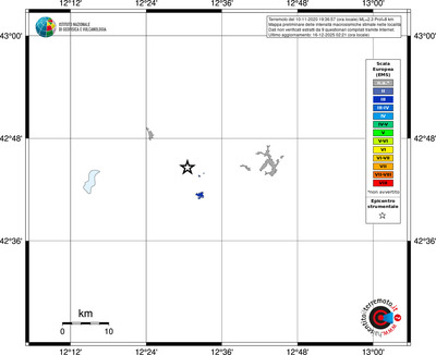 Mappa EMS - territori località