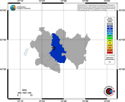 Mappa EMS - territori comuni