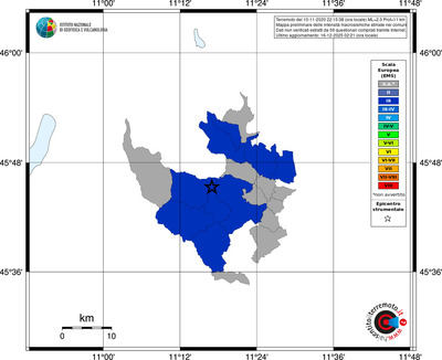 Mappa EMS - territori comuni