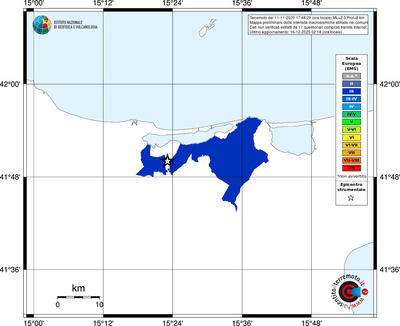 Mappa EMS - territori comuni