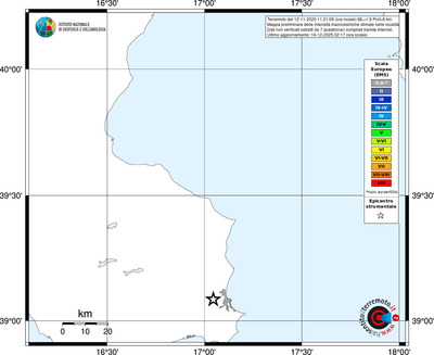 Mappa EMS - territori località