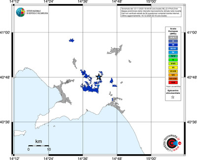 Mappa EMS - territori località