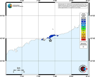 Mappa EMS - territori località