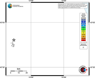 Mappa MCS - territori località