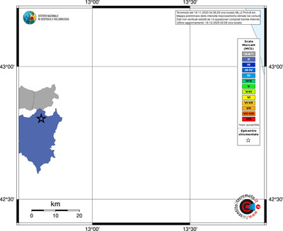Mappa MCS - territori comuni