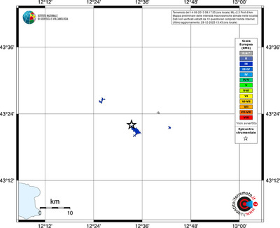 Mappa EMS - territori località