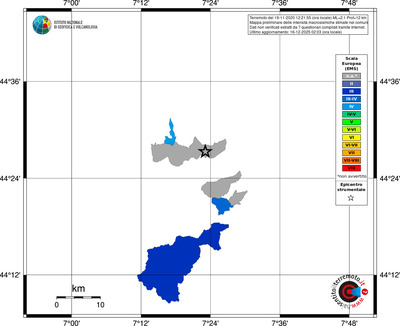 Mappa EMS - territori comuni