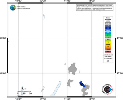 Mappa EMS - territori comuni