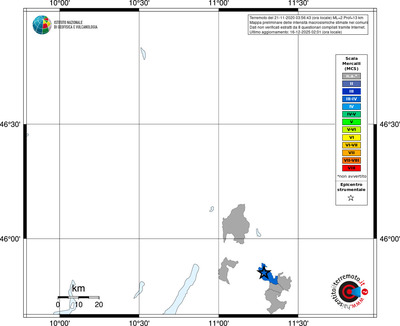 Mappa MCS - territori comuni