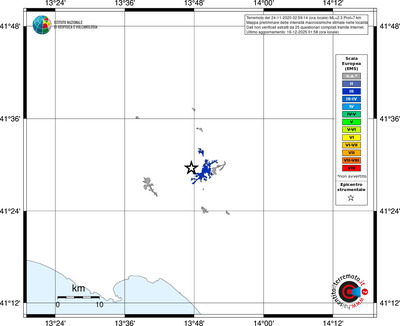 Mappa EMS - territori località