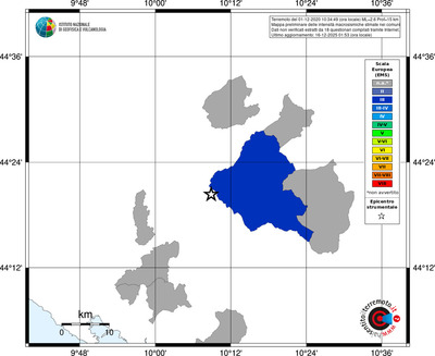 Mappa EMS - territori comuni