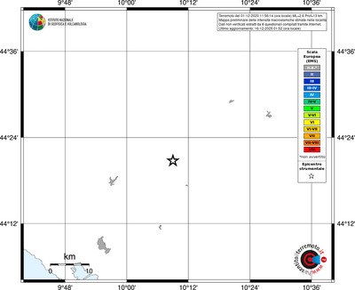 Mappa EMS - territori località