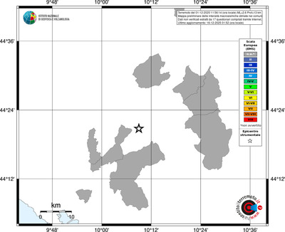 Mappa EMS - territori comuni