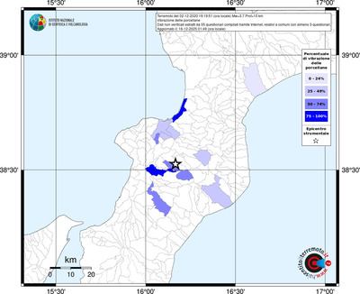 Mappa territorio comunale con almeno 3 questionari