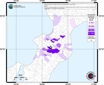 Mappa territorio comunale con almeno 3 questionari