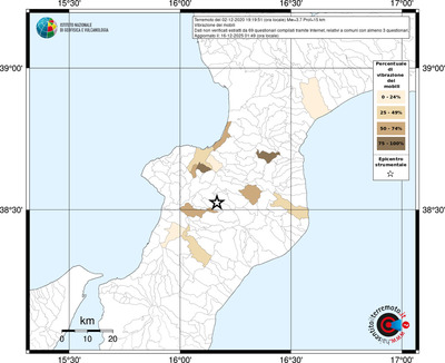 Mappa territorio comunale con almeno 3 questionari