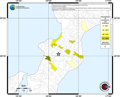 Mappa territorio comunale con almeno 3 questionari