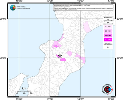 Mappa territorio comunale con almeno 3 questionari