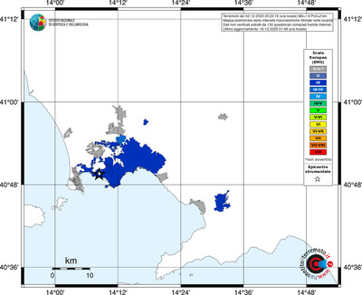 Mappa EMS - territori località