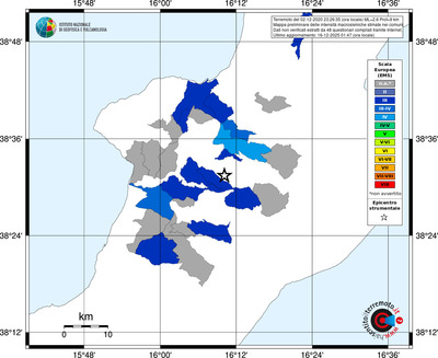 Mappa EMS - territori comuni