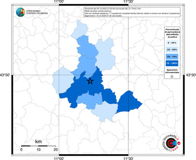 Mappa territorio comunale con almeno 3 questionari