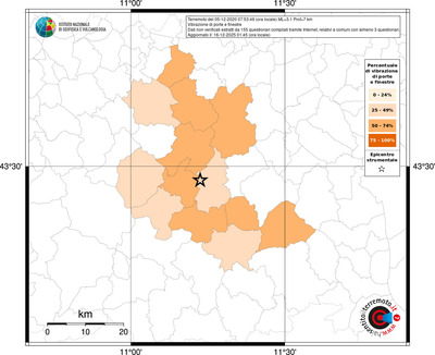 Mappa territorio comunale con almeno 3 questionari