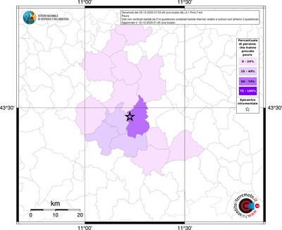 Mappa territorio comunale con almeno 3 questionari
