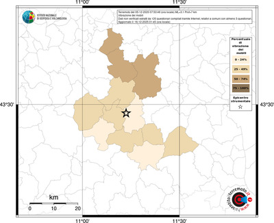Mappa territorio comunale con almeno 3 questionari