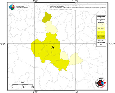Mappa territorio comunale con almeno 3 questionari