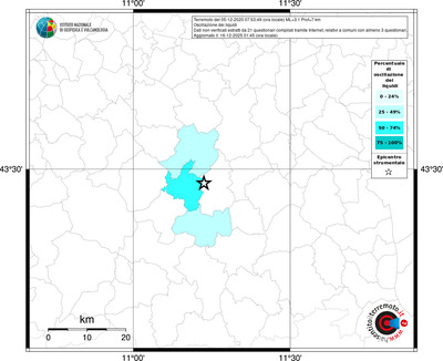 Mappa territorio comunale con almeno 3 questionari