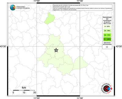 Mappa territorio comunale con almeno 3 questionari