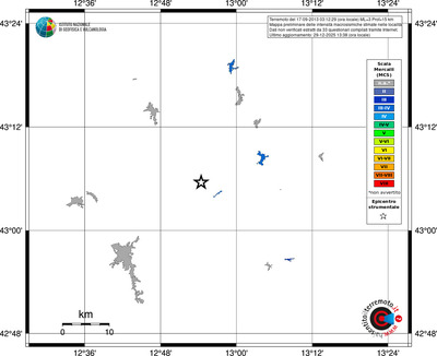 Mappa MCS - territori località