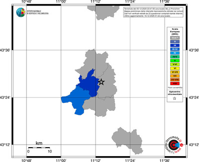 Mappa EMS - territori comuni