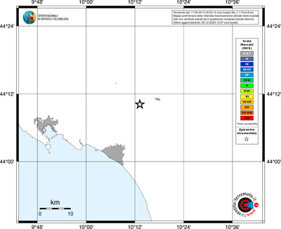 Mappa MCS - territori località