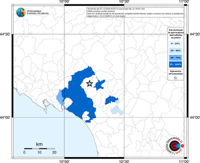 Mappa territorio comunale con almeno 3 questionari