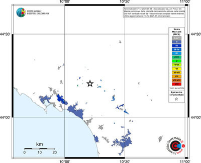 Mappa MCS - territori località