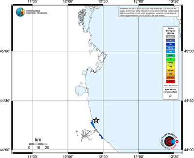 Mappa EMS - territori località