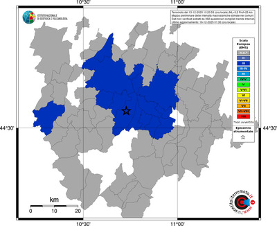 Mappa EMS - territori comuni