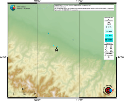 Mappa comuni con almeno 3 questionari