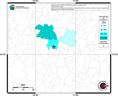Mappa territorio comunale con almeno 3 questionari