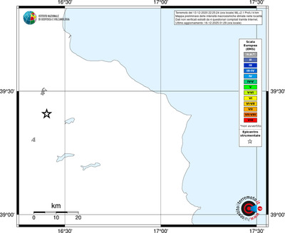 Mappa EMS - territori località