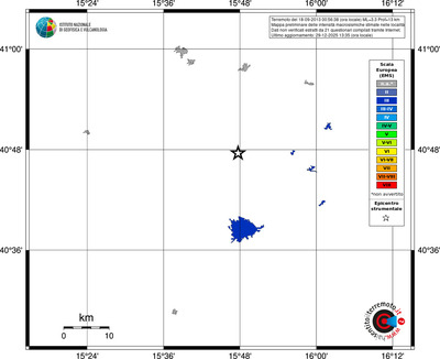 Mappa EMS - territori località