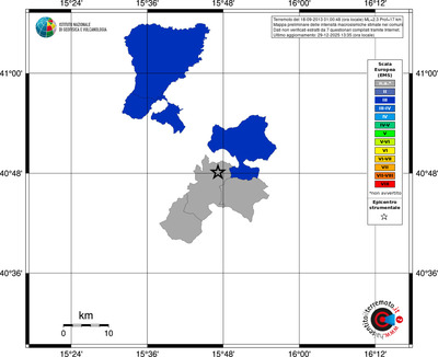 Mappa EMS - territori comuni