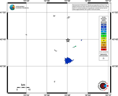 Mappa EMS - territori località