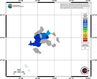 Mappa EMS - territori comuni