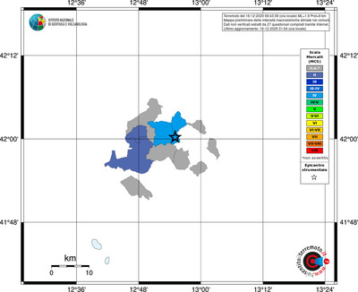 Mappa MCS - territori comuni