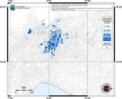 Mappa territorio comunale con almeno 3 questionari