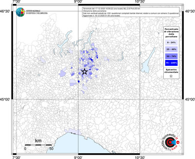 Mappa territorio comunale con almeno 3 questionari